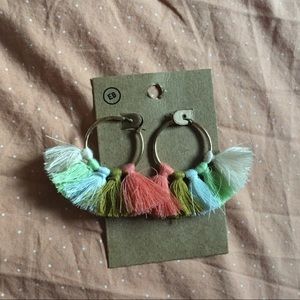 Multi-colored Tassel Earrings